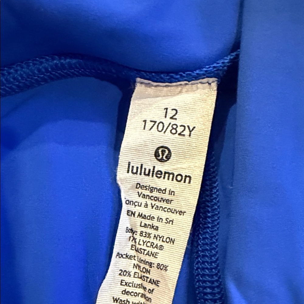Blue Lululemon women’s leggings - Picture 2 of 4